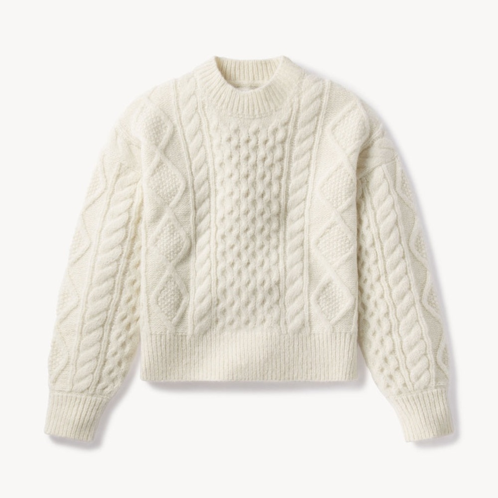 Buck Mason Alpaca Cable Sweater